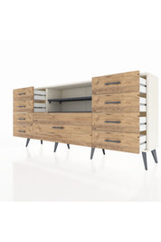 Arges Konsol 2 Raflı 9 Çekmeceli 176x30x83 - S148M039V09A