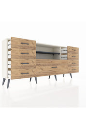 Arges Konsol 2 Raflı 9 Çekmeceli 176x30x83 - S148M039V09A