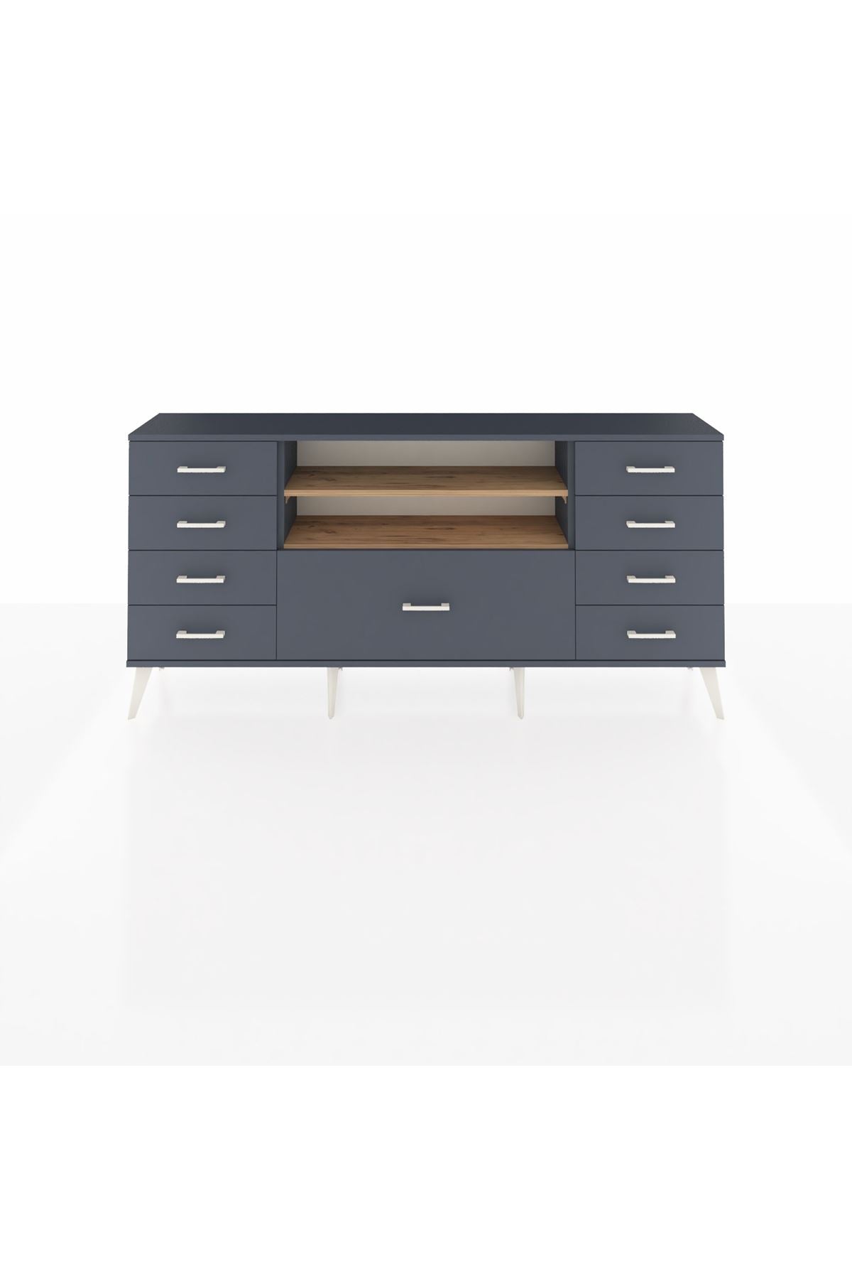 Arges Konsol 2 Raflı 9 Çekmeceli 176x30x83 - S148M039V11A