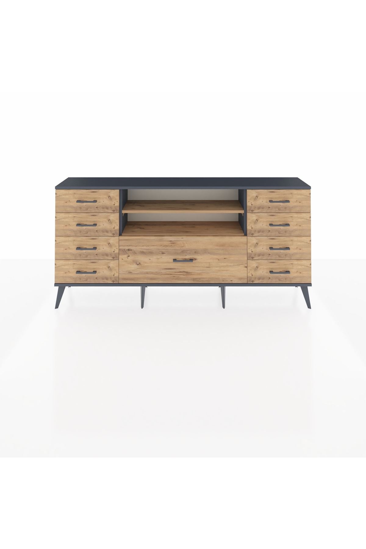 Arges Konsol 2 Raflı 9 Çekmeceli 176x30x83 - S148M039V12A