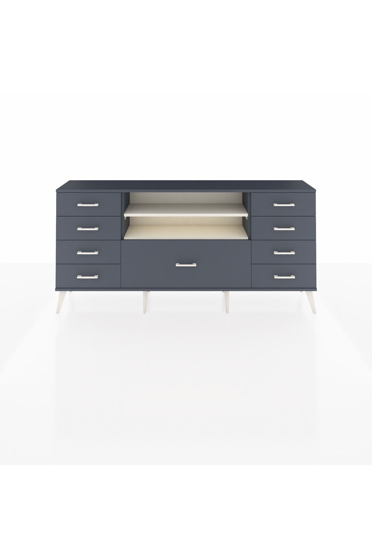 Arges Konsol 2 Raflı 9 Çekmeceli 176x30x83 - S148M039V14A