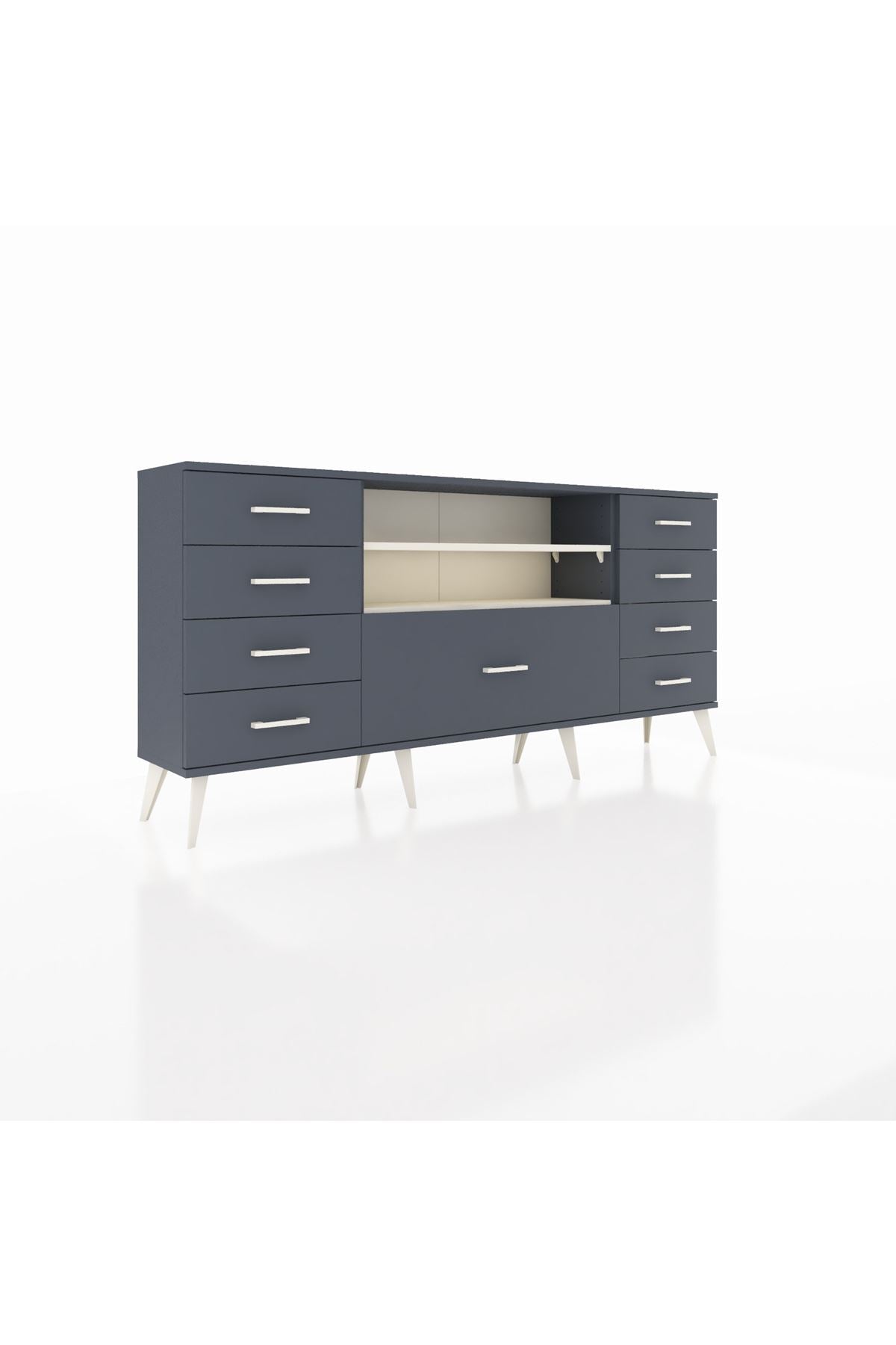 Arges Konsol 2 Raflı 9 Çekmeceli 176x30x83 - S148M039V14A