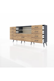 Arges Konsol 2 Raflı 9 Çekmeceli 176x30x83 - S148M039V15A