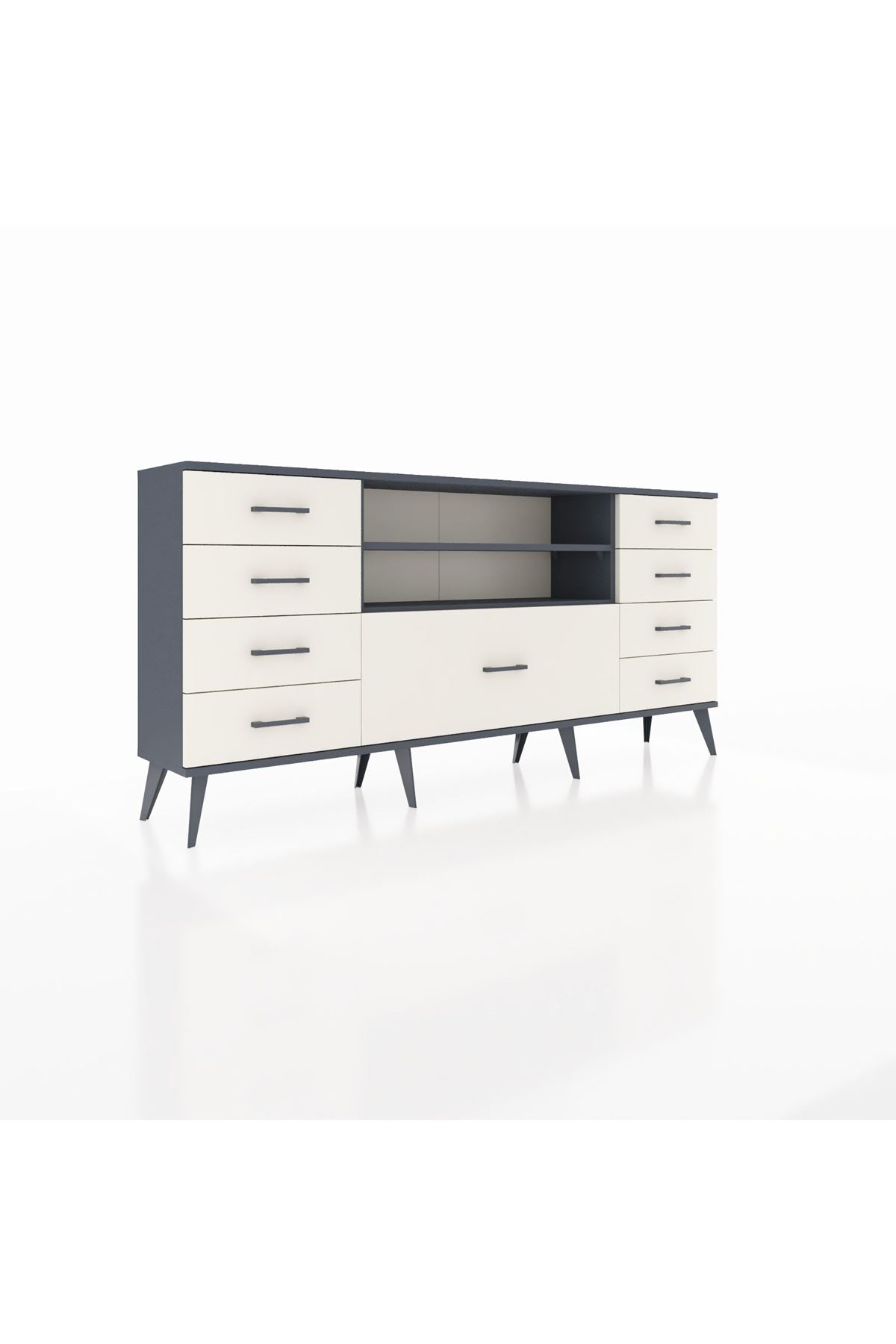 Arges Konsol 2 Raflı 9 Çekmeceli 176x30x83 - S148M039V16A