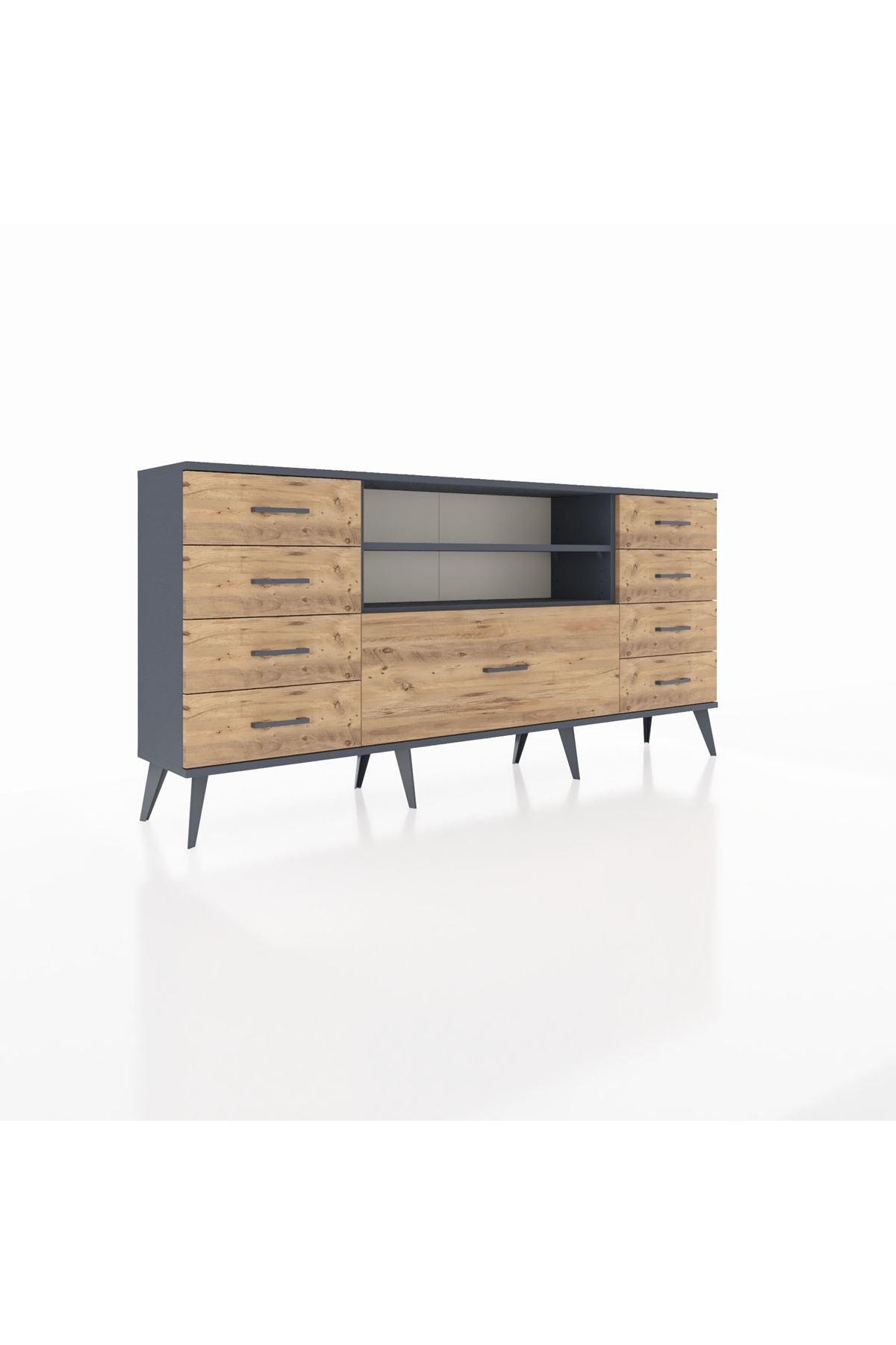 Arges Konsol 2 Raflı 9 Çekmeceli 176x30x83 - S148M039V18A
