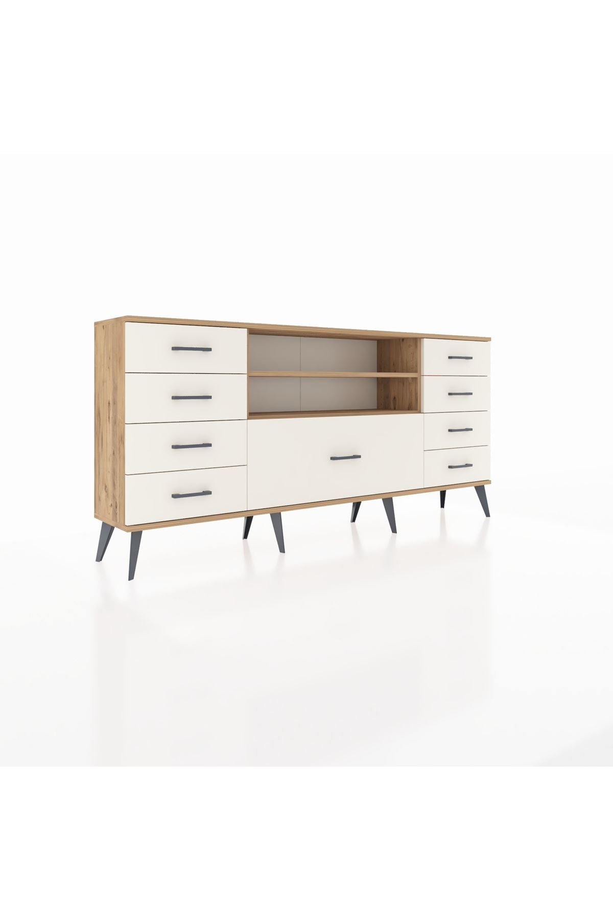 Arges Konsol 2 Raflı 9 Çekmeceli 176x30x83 - S148M039V19A