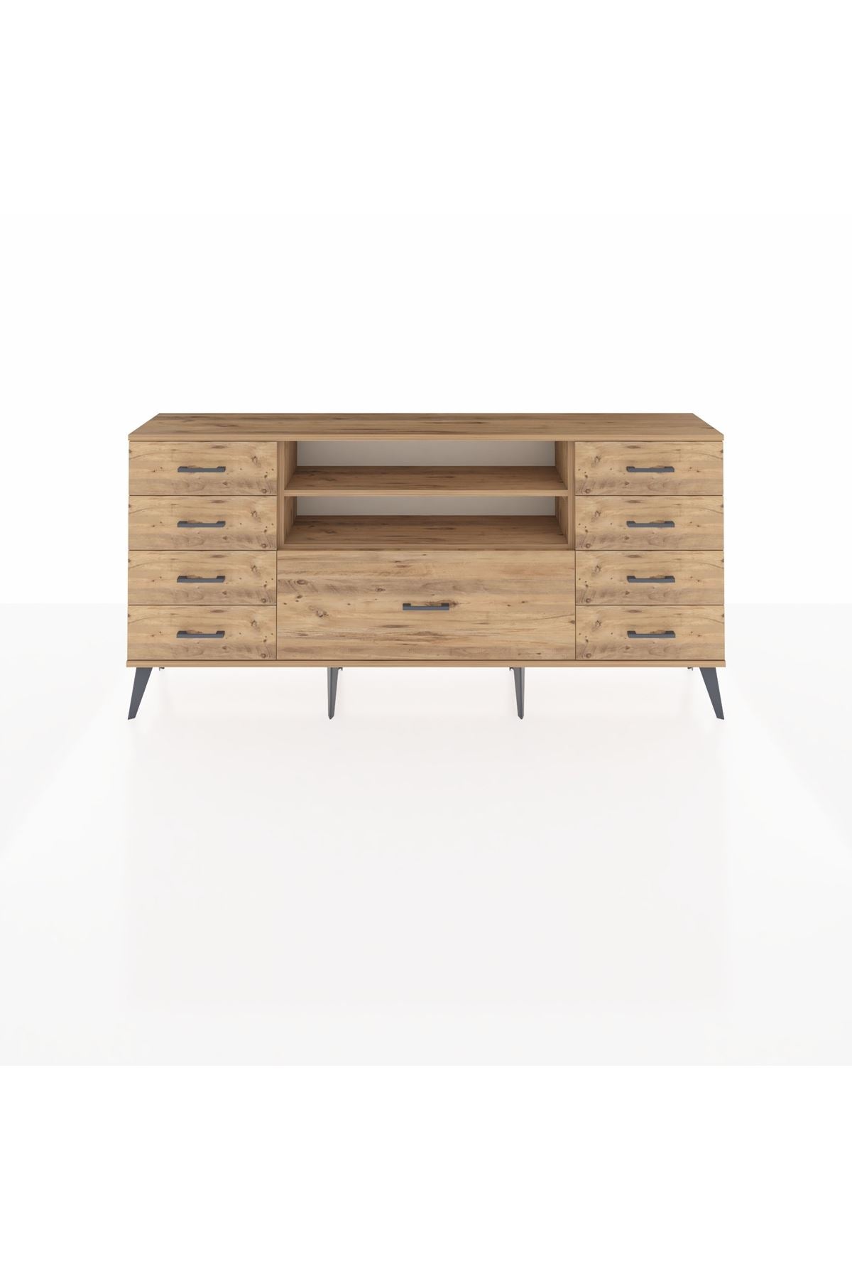 Arges Konsol 2 Raflı 9 Çekmeceli 176x30x83 - S148M039V21A