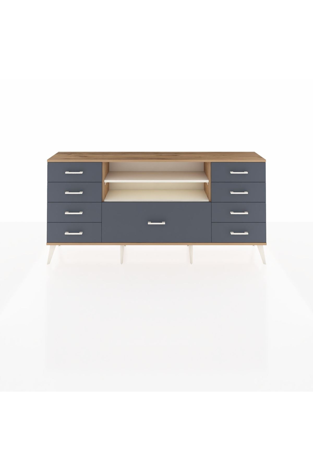 Arges Konsol 2 Raflı 9 Çekmeceli 176x30x83 - S148M039V23A