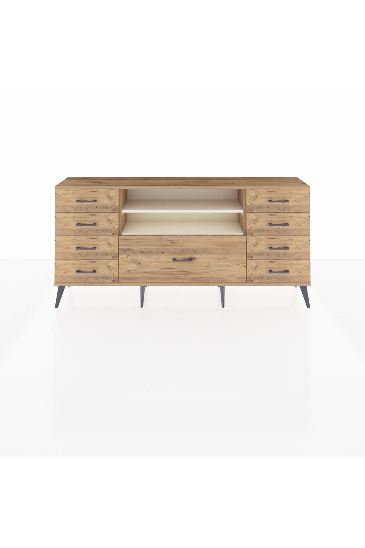 Arges Konsol 2 Raflı 9 Çekmeceli 176x30x83 - S148M039V24A