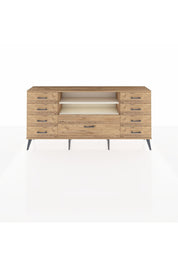 Arges Konsol 2 Raflı 9 Çekmeceli 176x30x83 - S148M039V24A