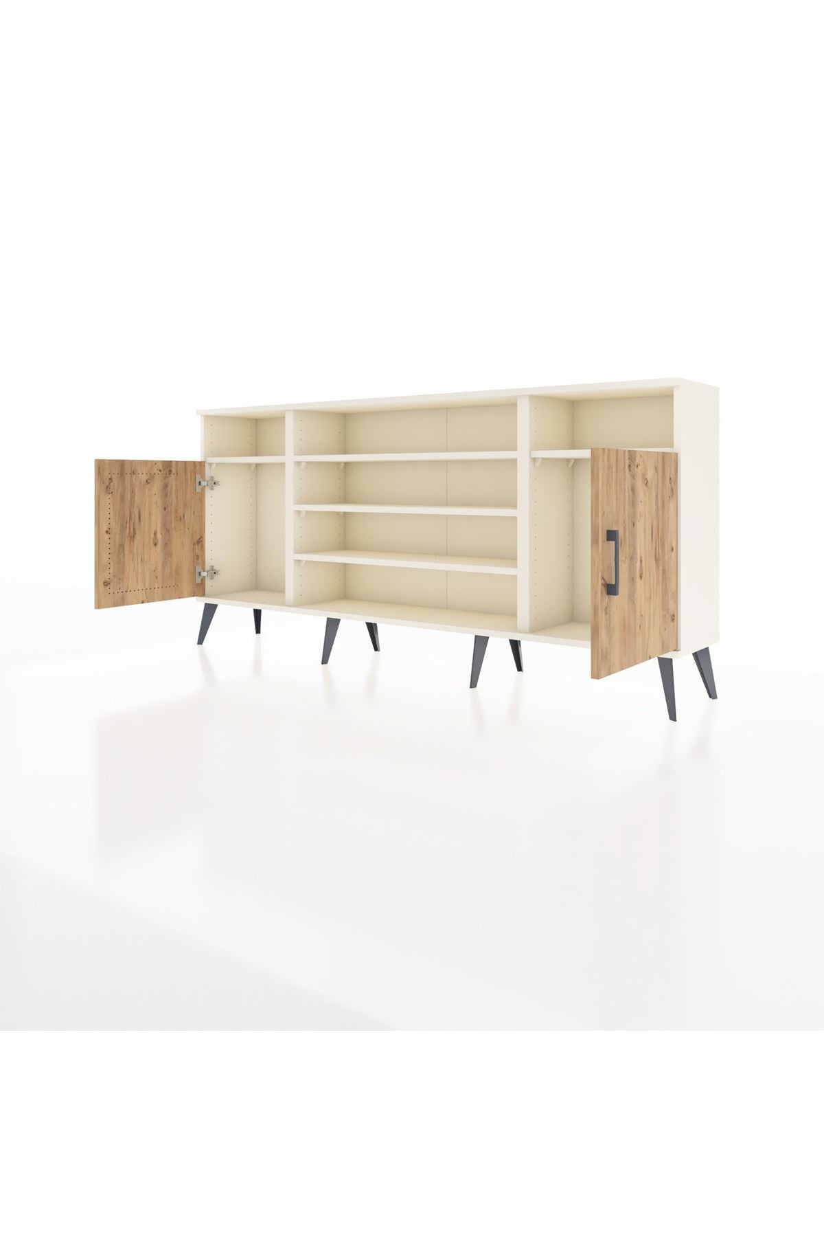 Arges Konsol 5 Raflı 2 Kapaklı 176x30x83 - S148M040V01A