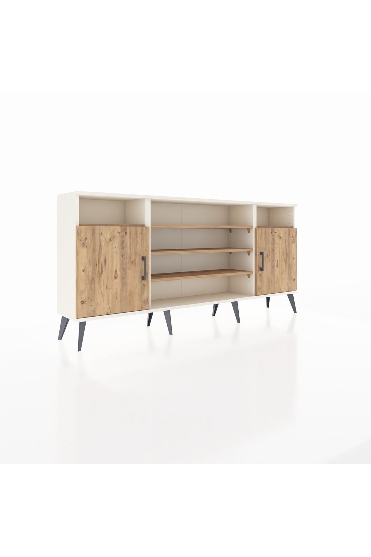 Arges Konsol 5 Raflı 2 Kapaklı 176x30x83 - S148M040V03A