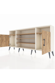 Arges Konsol 5 Raflı 2 Kapaklı 176x30x83 - S148M040V03A