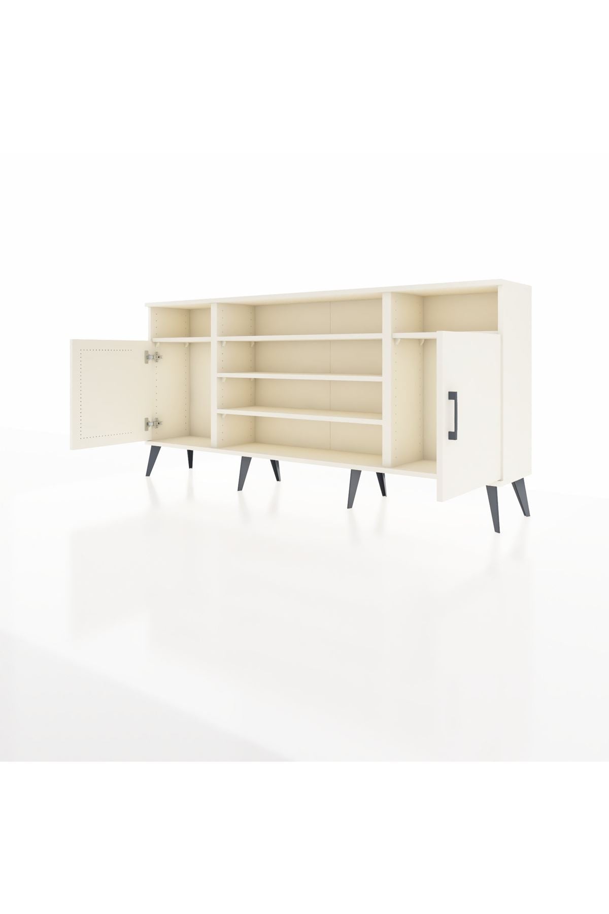 Arges Konsol 5 Raflı 2 Kapaklı 176x30x83 - S148M040V04A