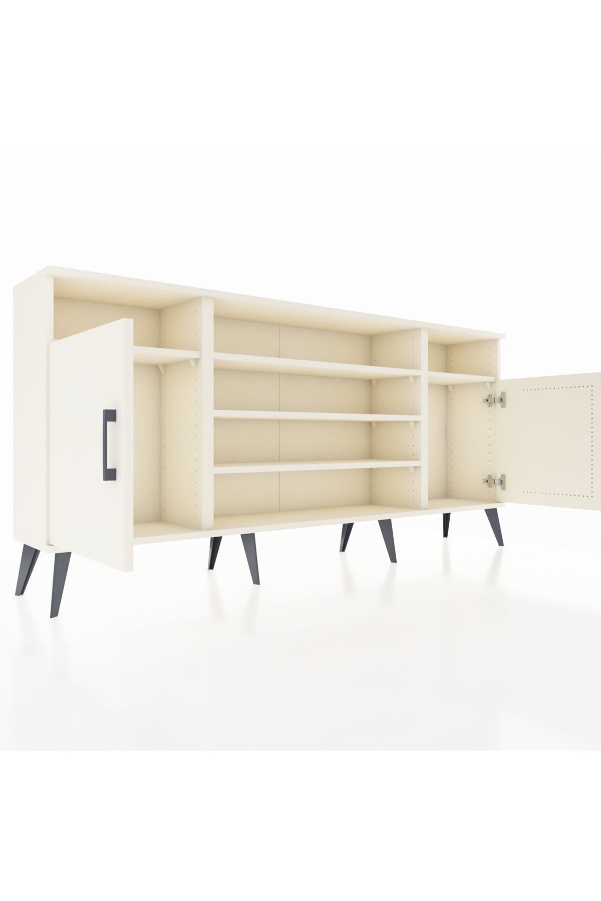 Arges Konsol 5 Raflı 2 Kapaklı 176x30x83 - S148M040V04A
