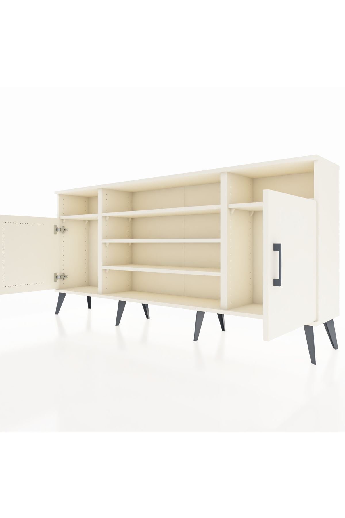 Arges Konsol 5 Raflı 2 Kapaklı 176x30x83 - S148M040V04A