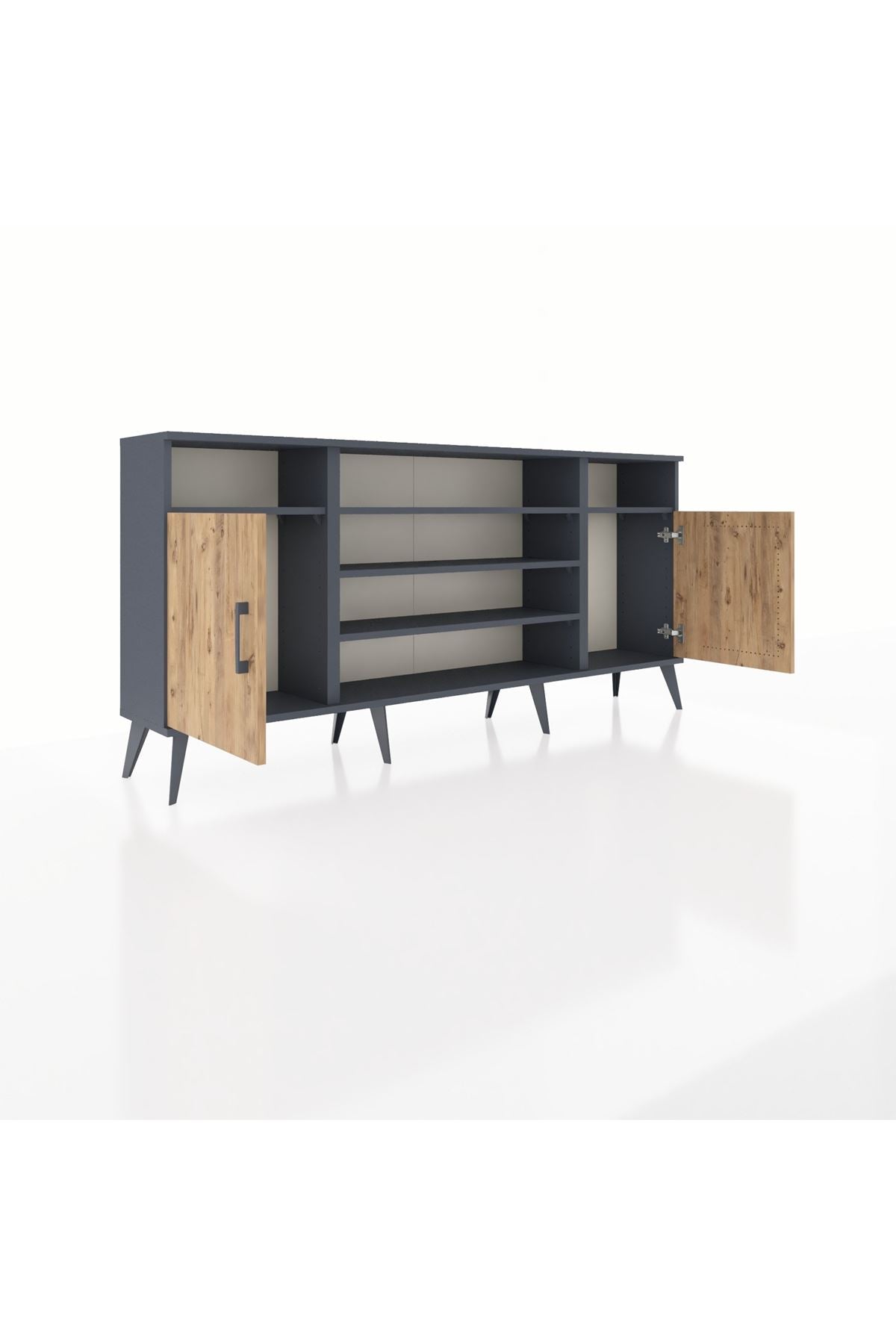 Arges Konsol 5 Raflı 2 Kapaklı 176x30x83 - S148M040V11A