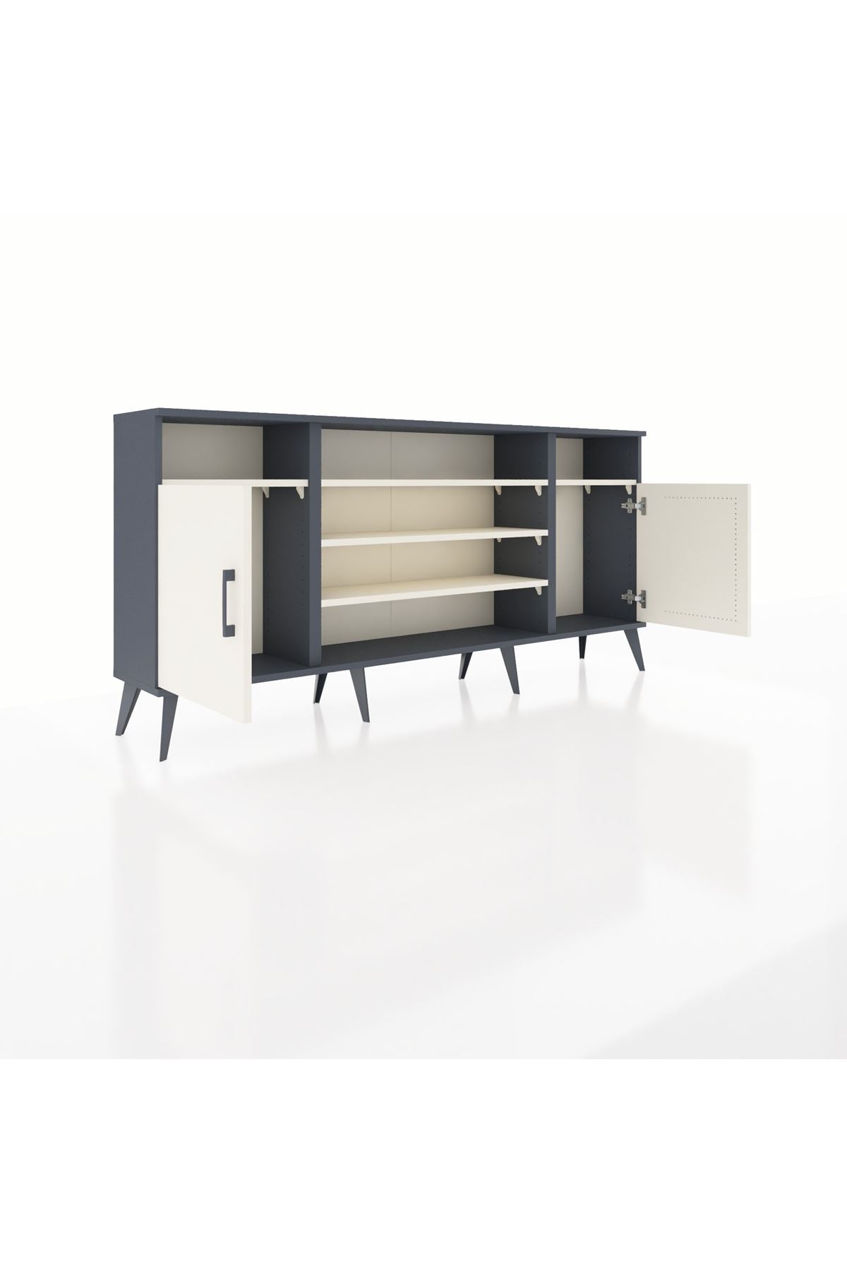 Arges Konsol 5 Raflı 2 Kapaklı 176x30x83 - S148M040V13A