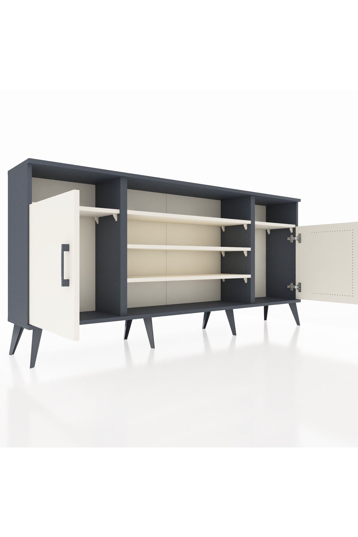 Arges Konsol 5 Raflı 2 Kapaklı 176x30x83 - S148M040V13A