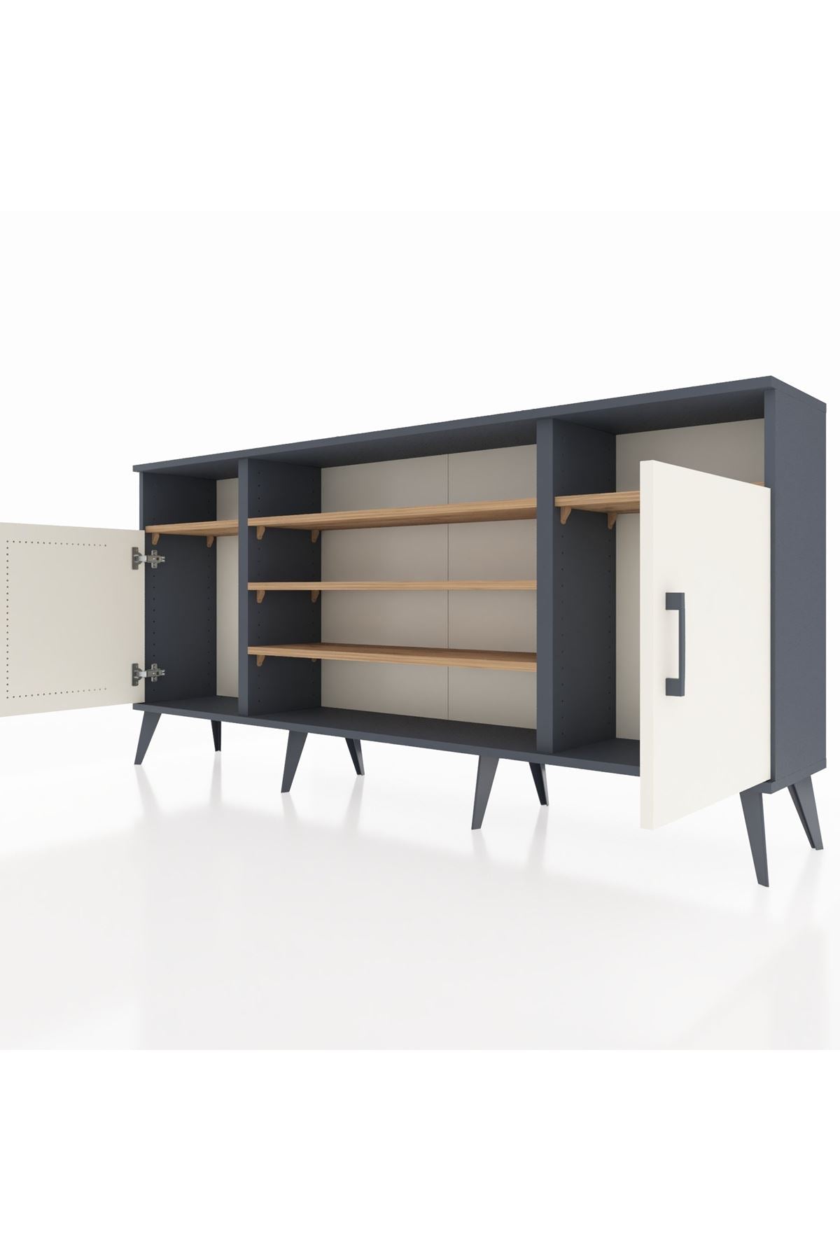 Arges Konsol 5 Raflı 2 Kapaklı 176x30x83 - S148M040V15A