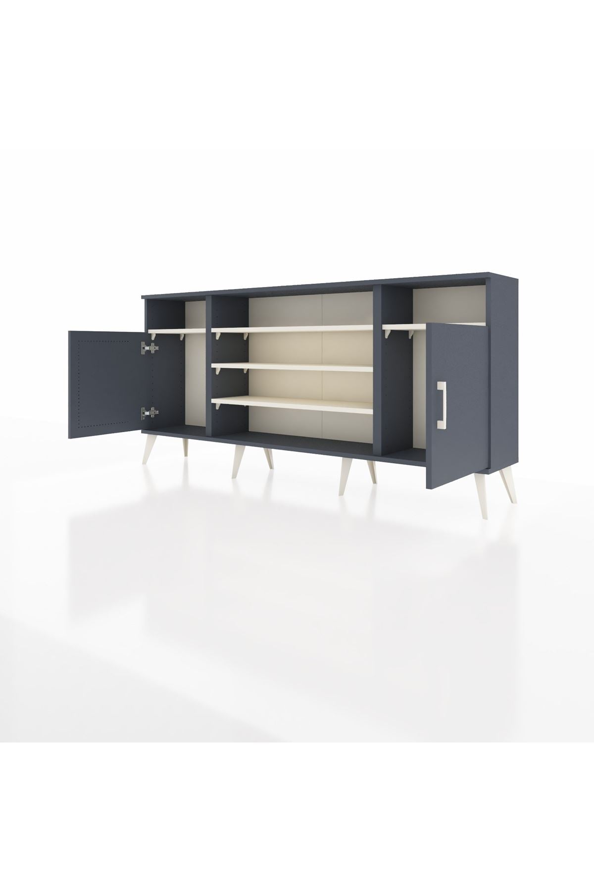 Arges Konsol 5 Raflı 2 Kapaklı 176x30x83 - S148M040V16A