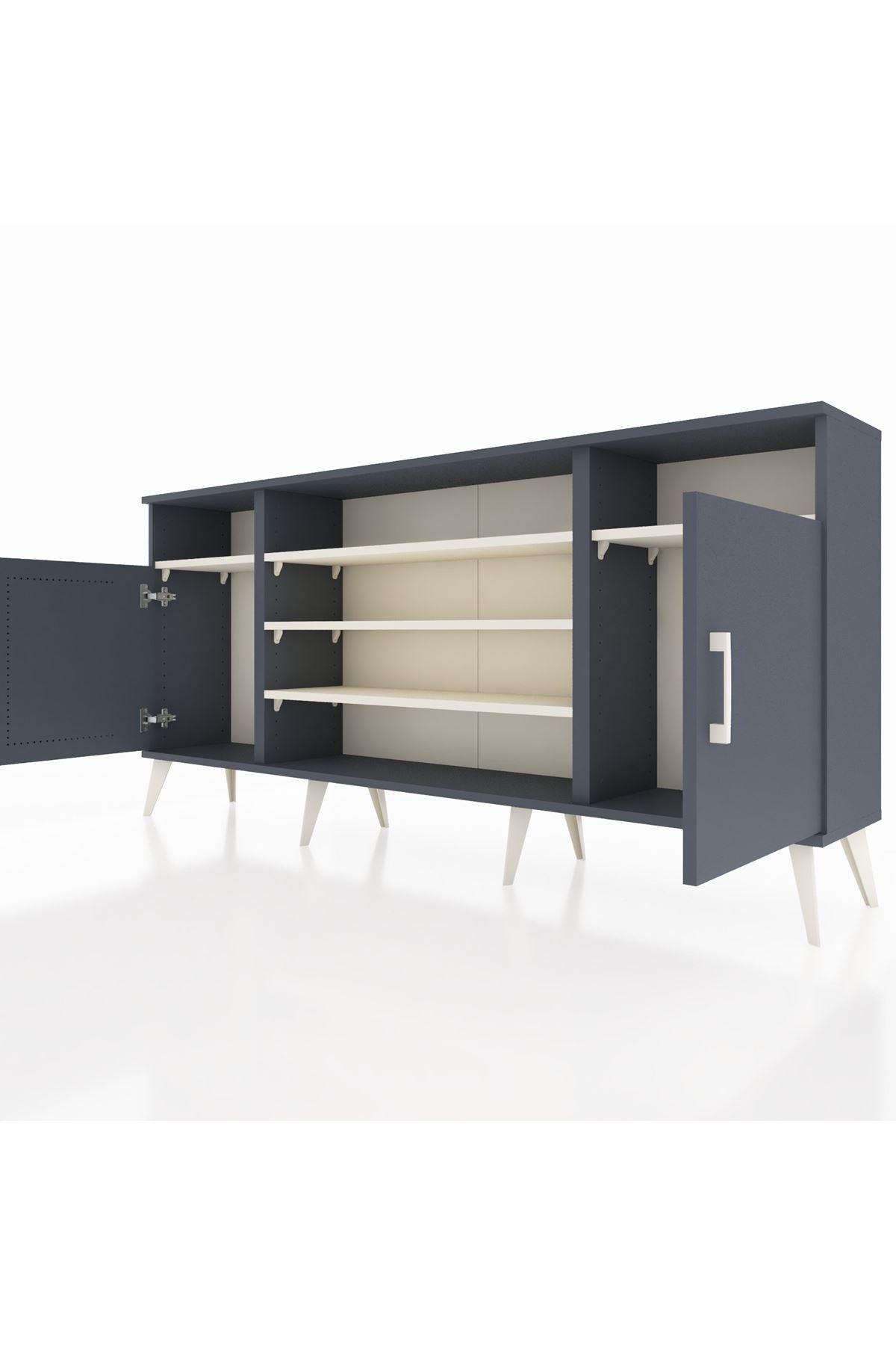 Arges Konsol 5 Raflı 2 Kapaklı 176x30x83 - S148M040V16A