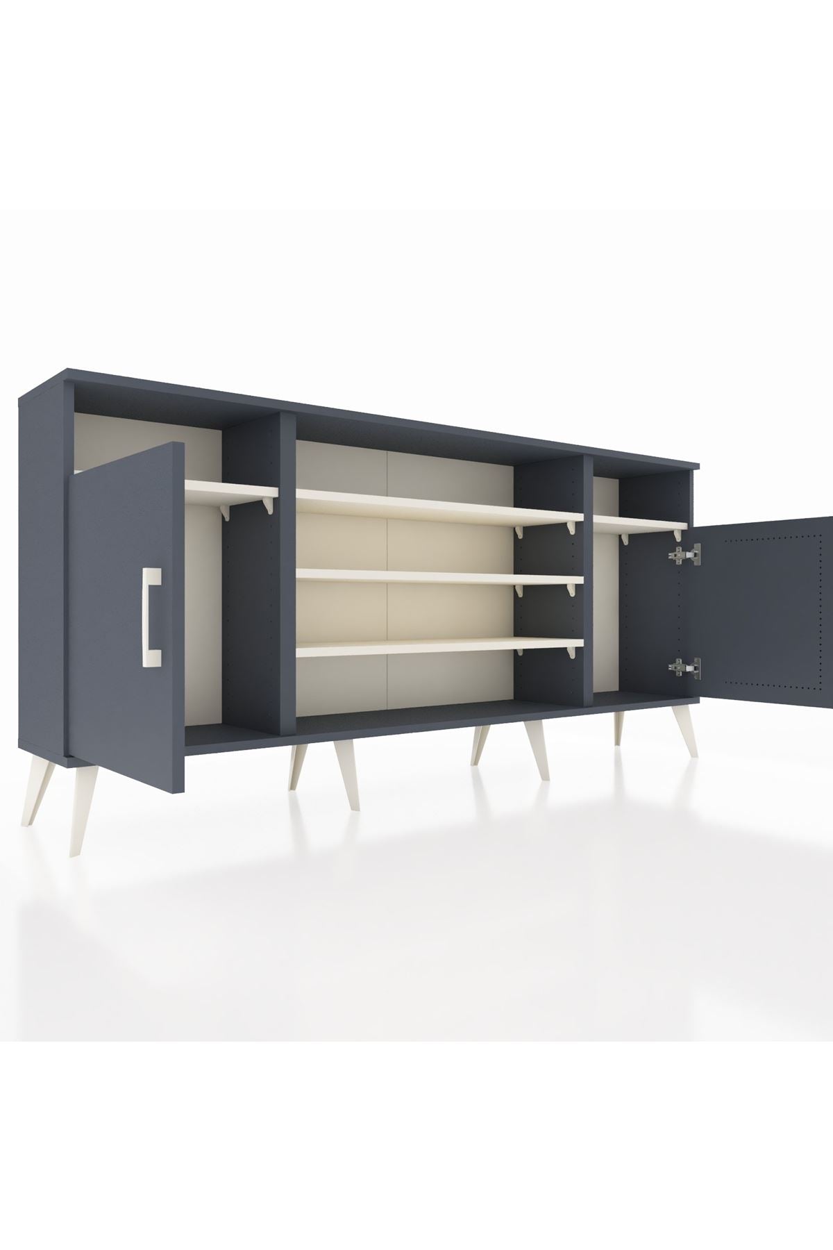Arges Konsol 5 Raflı 2 Kapaklı 176x30x83 - S148M040V16A