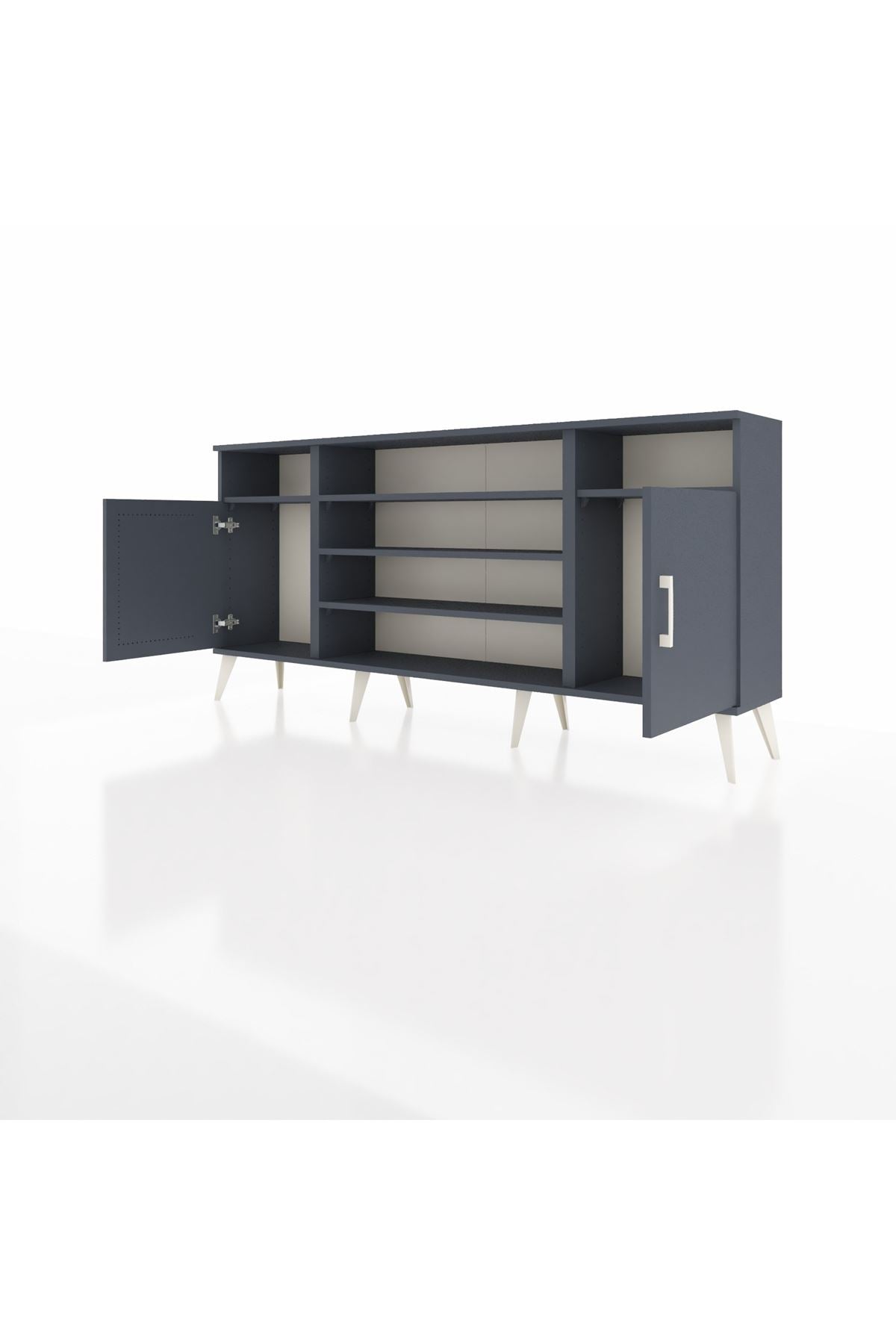 Arges Konsol 5 Raflı 2 Kapaklı 176x30x83 - S148M040V17A