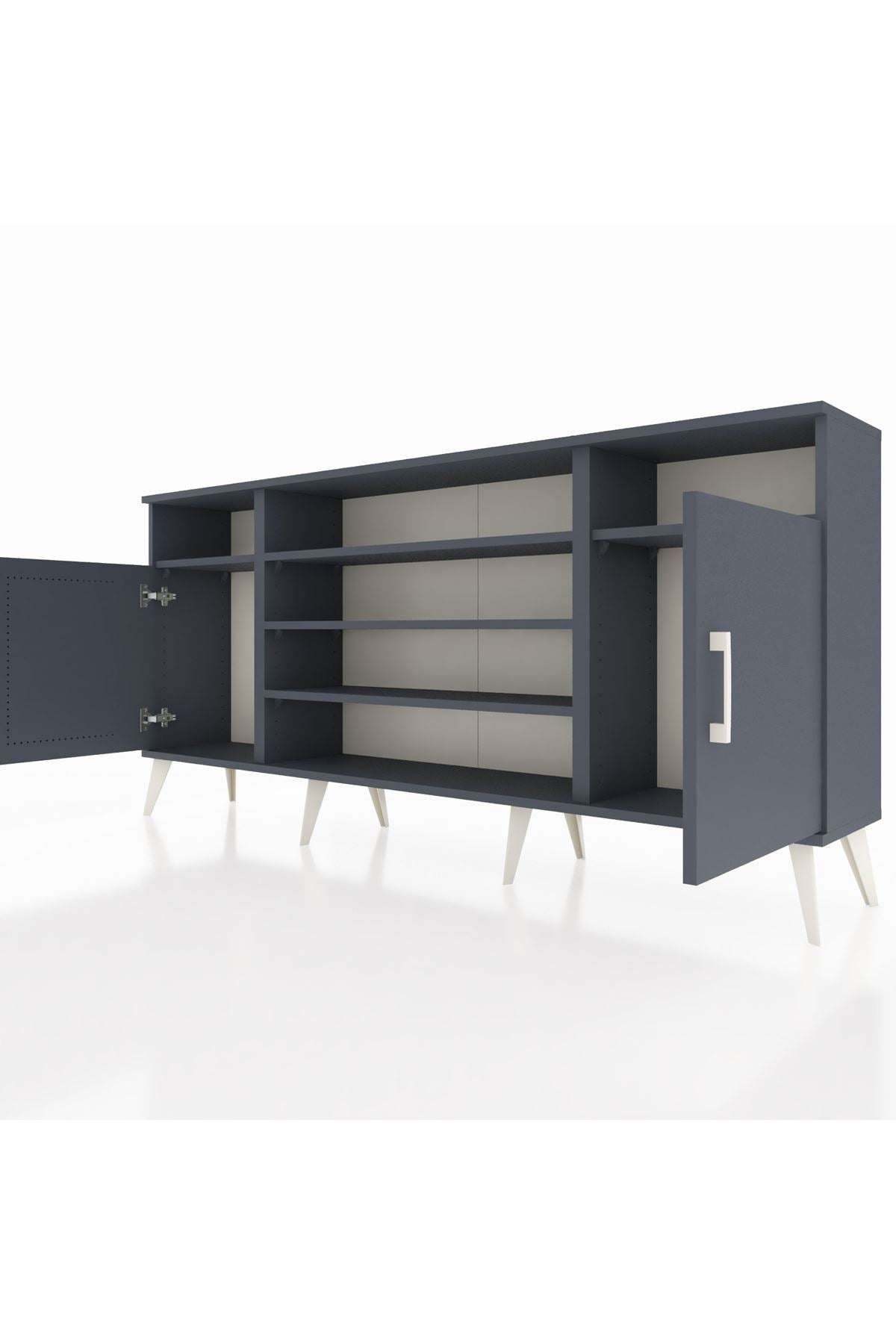 Arges Konsol 5 Raflı 2 Kapaklı 176x30x83 - S148M040V17A