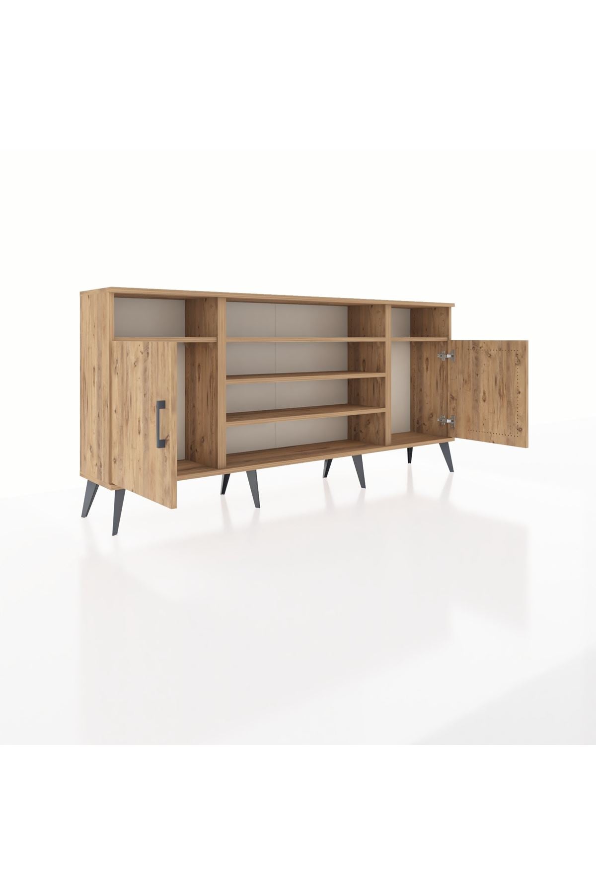 Arges Konsol 5 Raflı 2 Kapaklı 176x30x83 - S148M040V21A