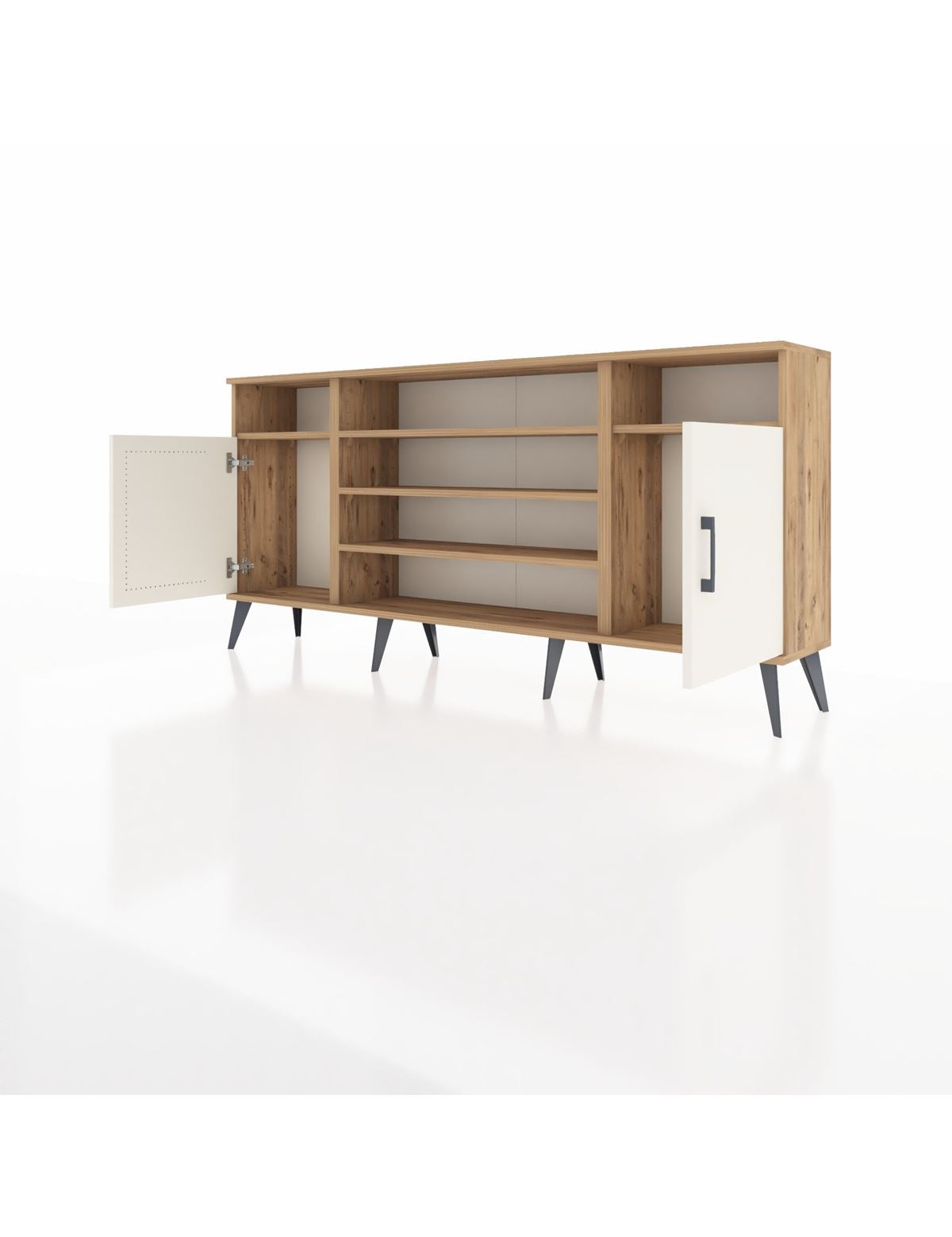 Arges Konsol 5 Raflı 2 Kapaklı 176x30x83 - S148M040V24A