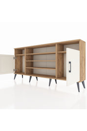 Arges Konsol 5 Raflı 2 Kapaklı 176x30x83 - S148M040V24A