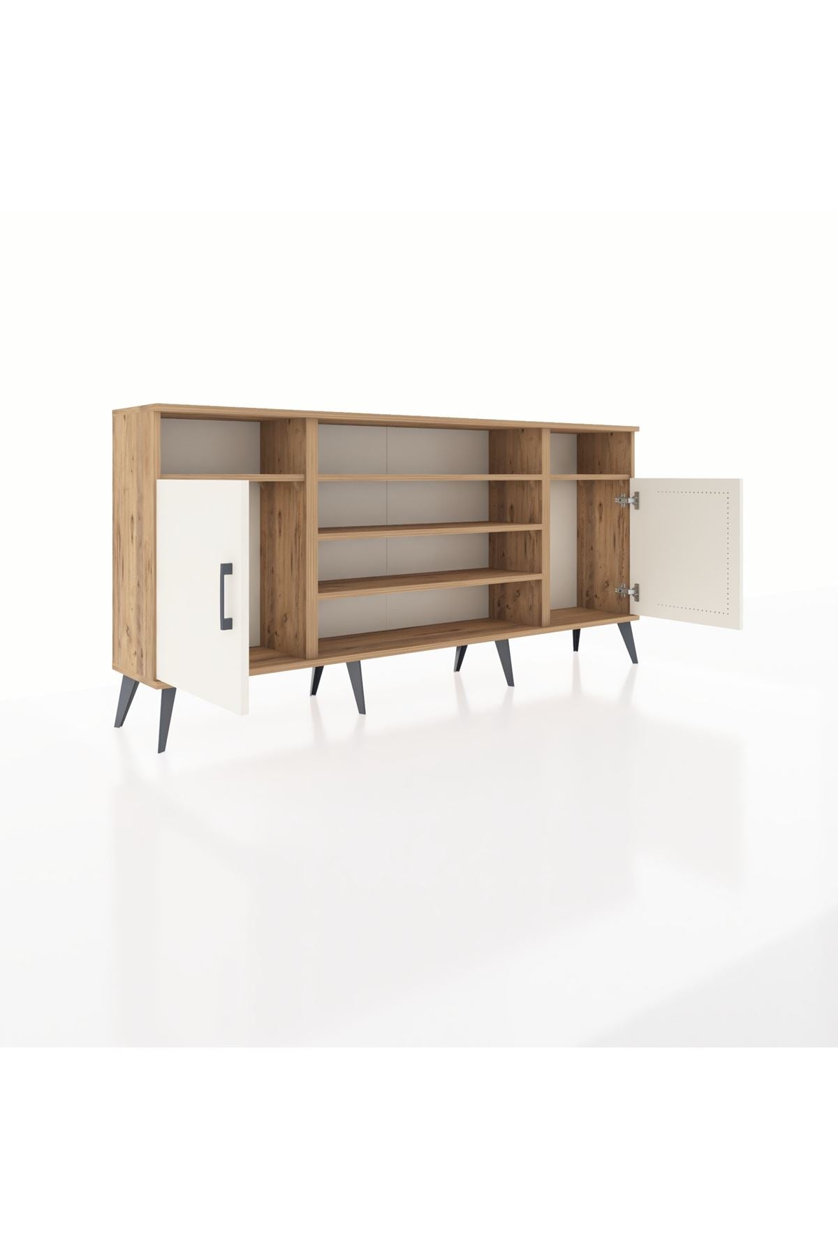 Arges Konsol 5 Raflı 2 Kapaklı 176x30x83 - S148M040V24A