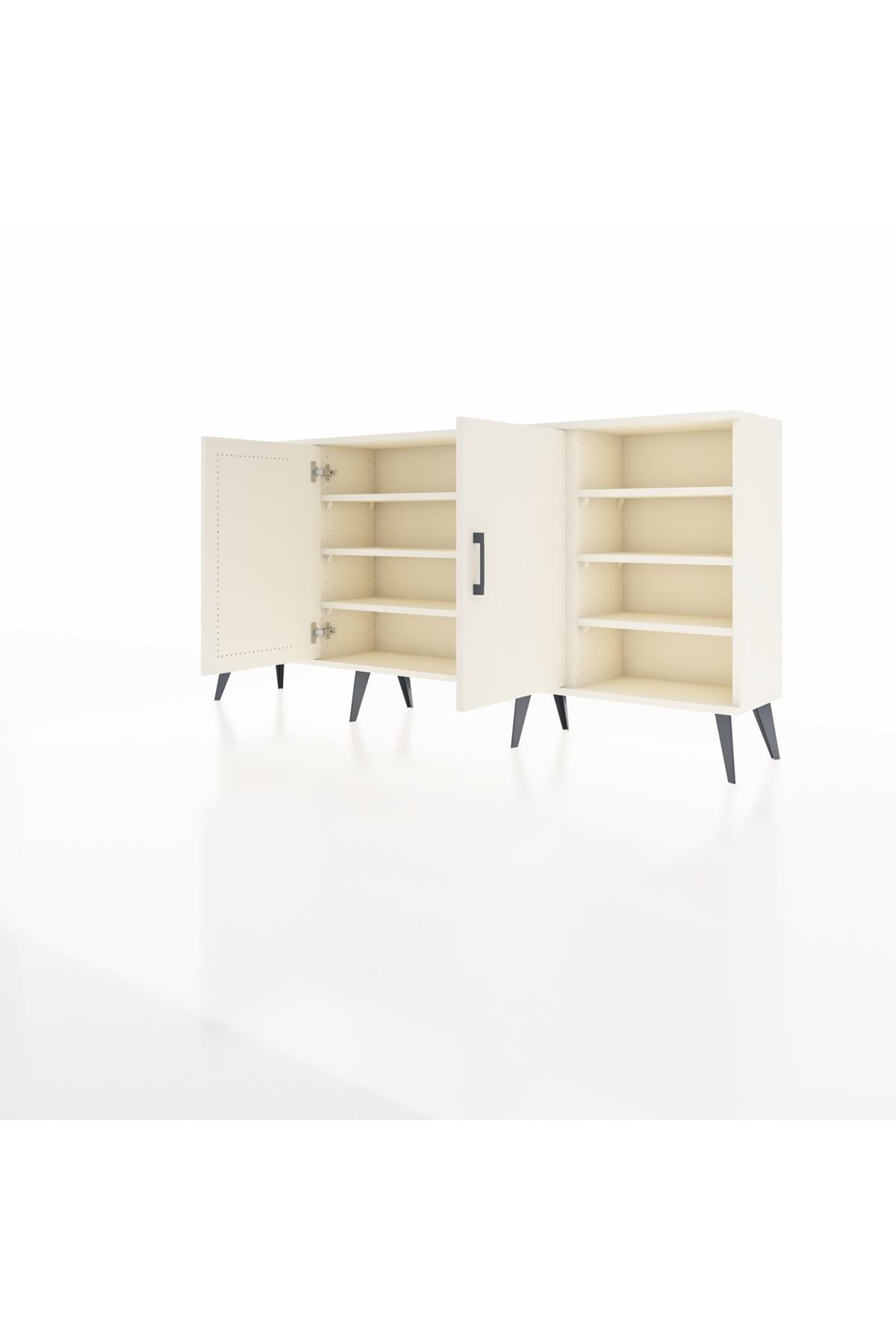 Arges Konsol 9 Raflı 2 Kapaklı 176x30x83 - S148M041V04A