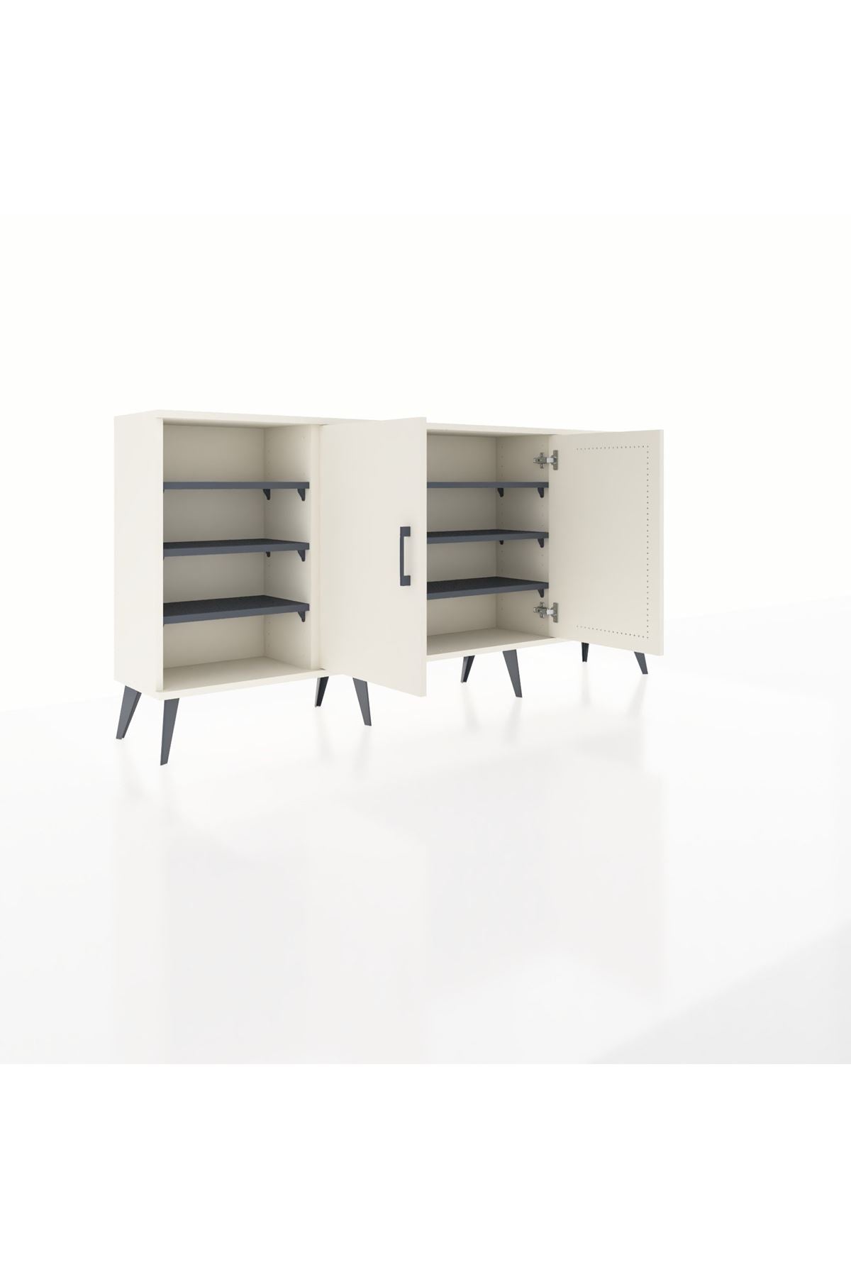 Arges Konsol 9 Raflı 2 Kapaklı 176x30x83 - S148M041V05A