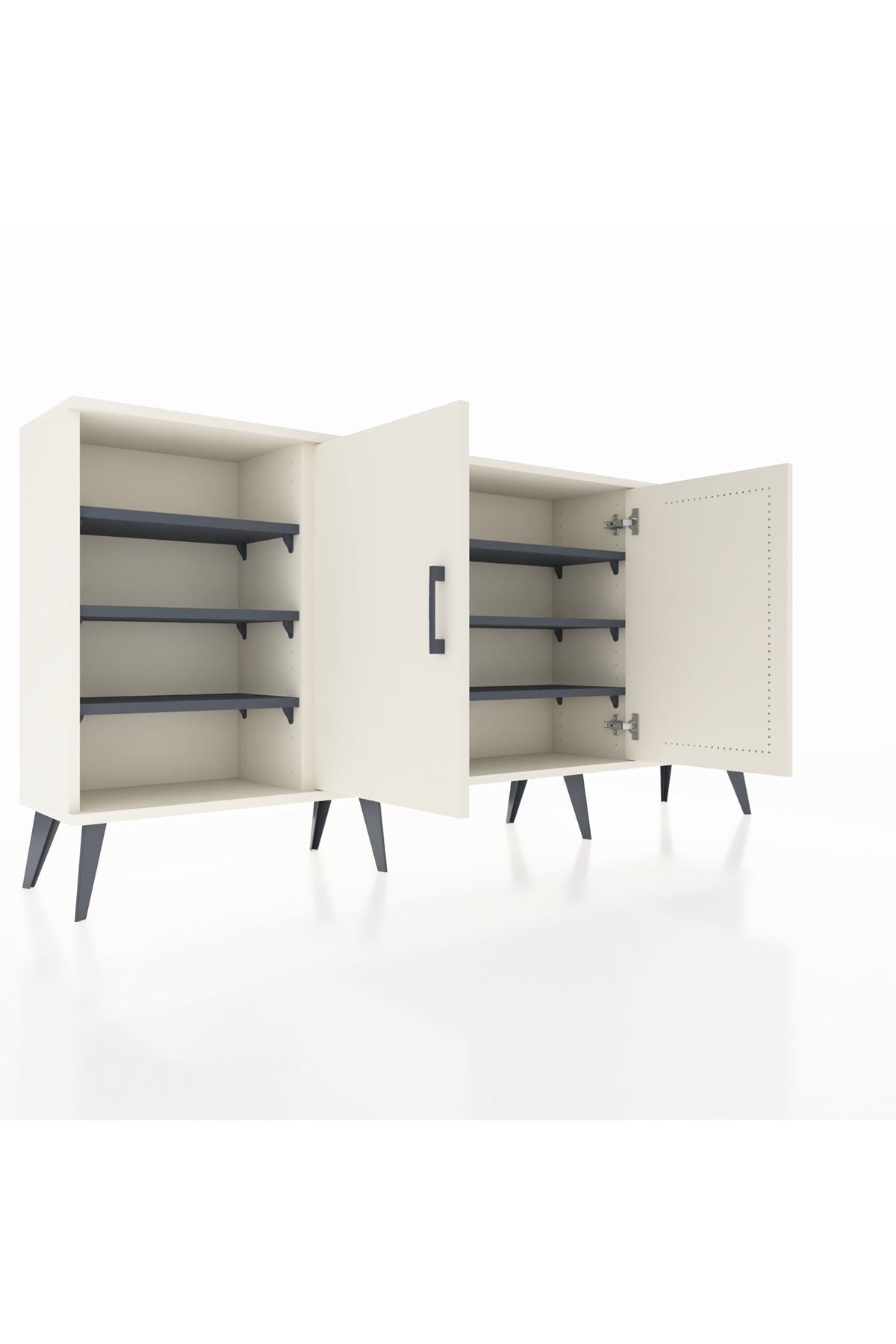Arges Konsol 9 Raflı 2 Kapaklı 176x30x83 - S148M041V05A