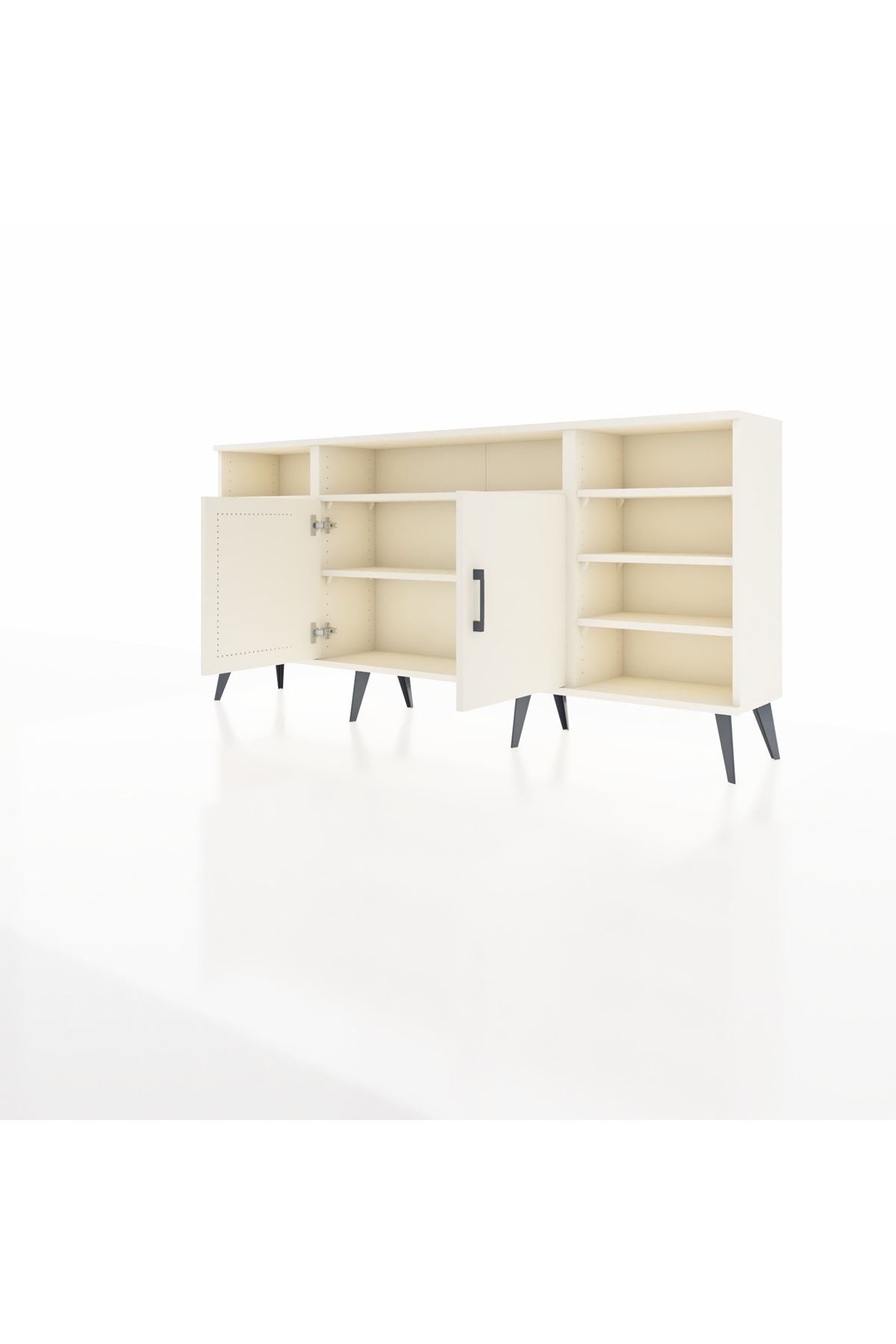 Arges Konsol 8 Raflı 2 Kapaklı 176x30x83 - S148M042V04A