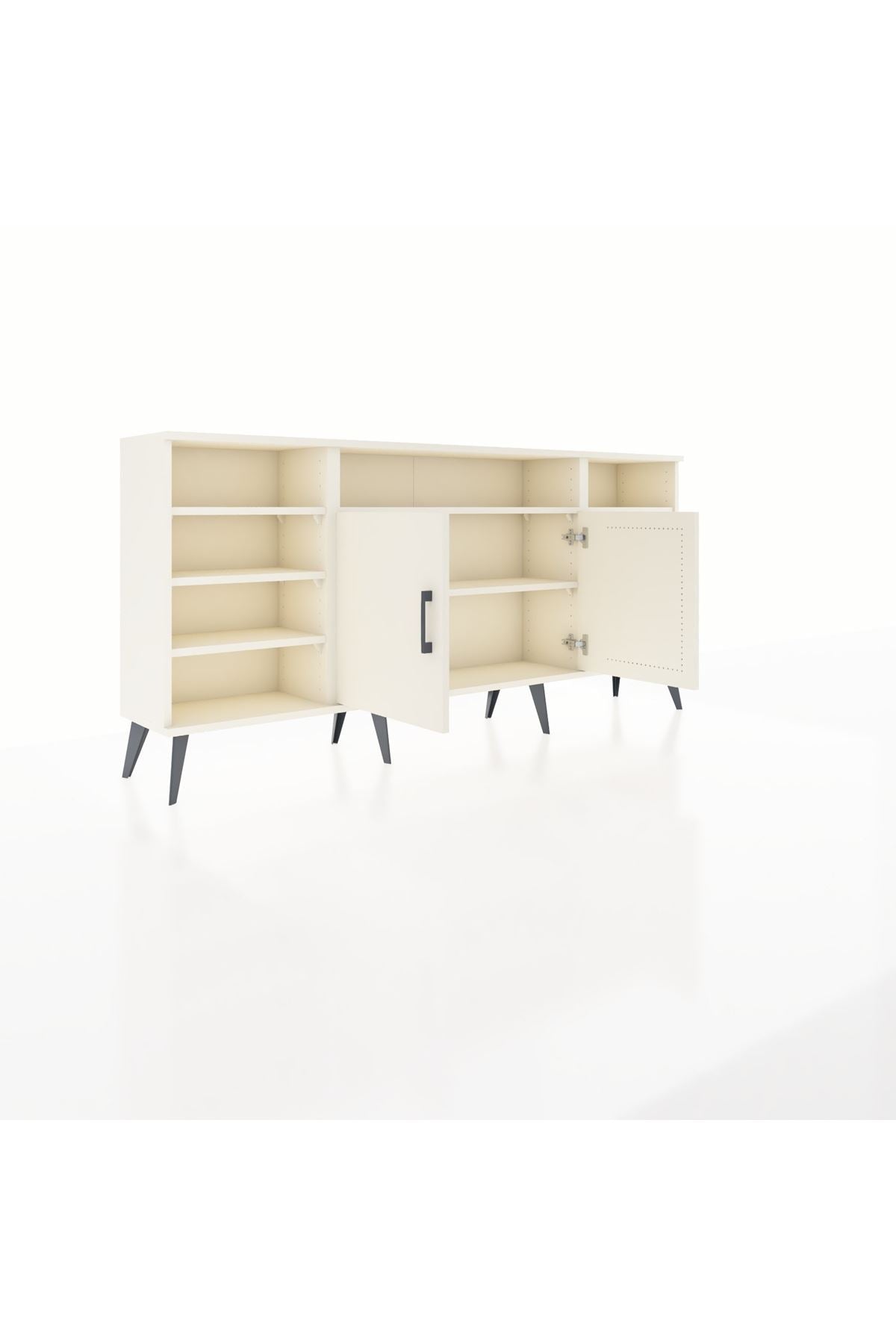 Arges Konsol 8 Raflı 2 Kapaklı 176x30x83 - S148M042V04A