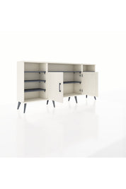 Arges Konsol 8 Raflı 2 Kapaklı 176x30x83 - S148M042V05A
