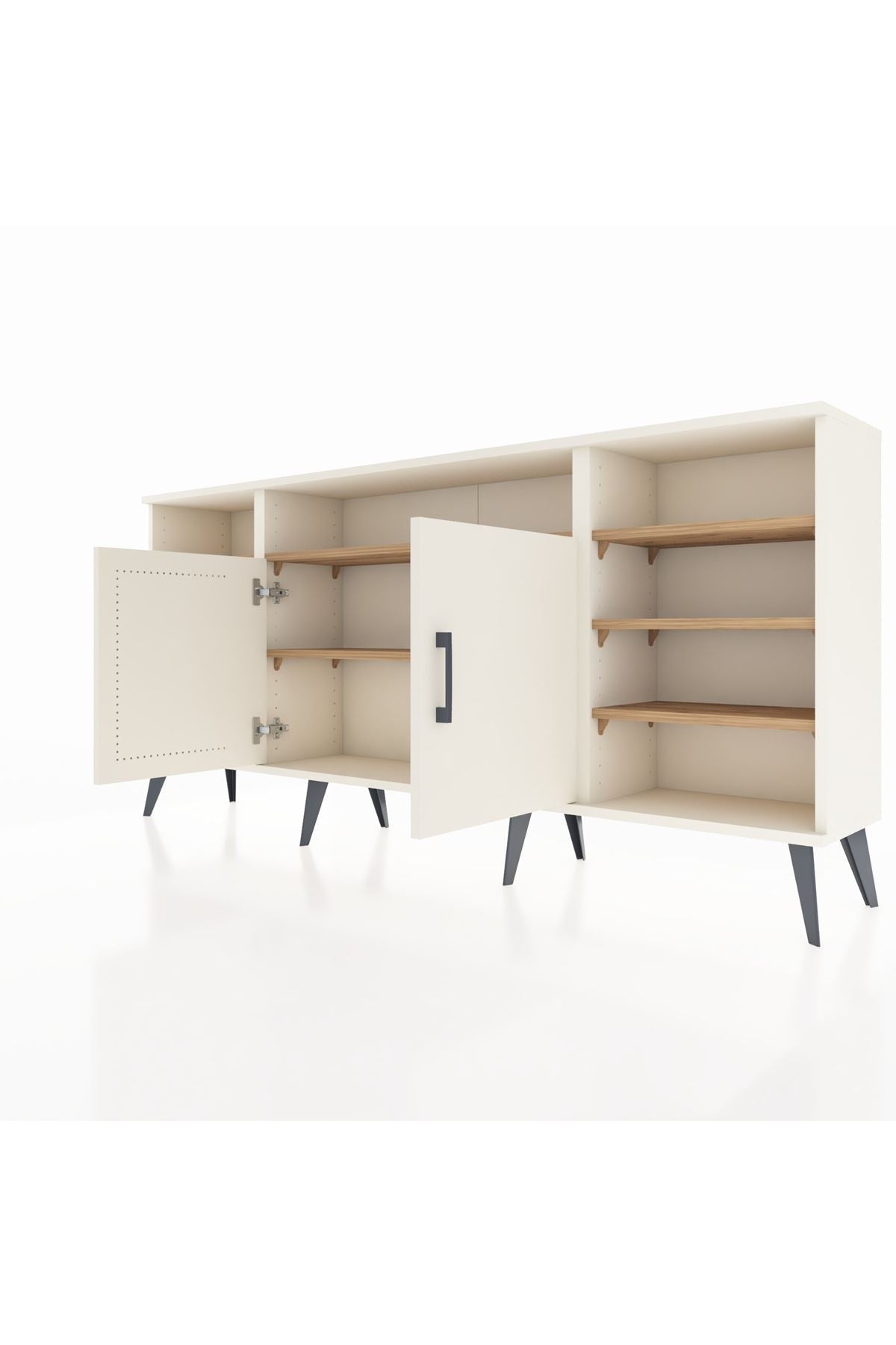 Arges Konsol 8 Raflı 2 Kapaklı 176x30x83 - S148M042V06A