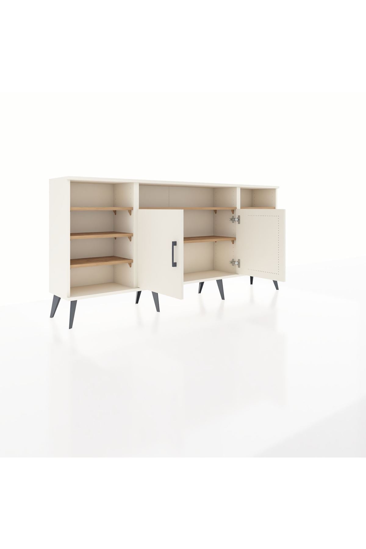 Arges Konsol 8 Raflı 2 Kapaklı 176x30x83 - S148M042V06A