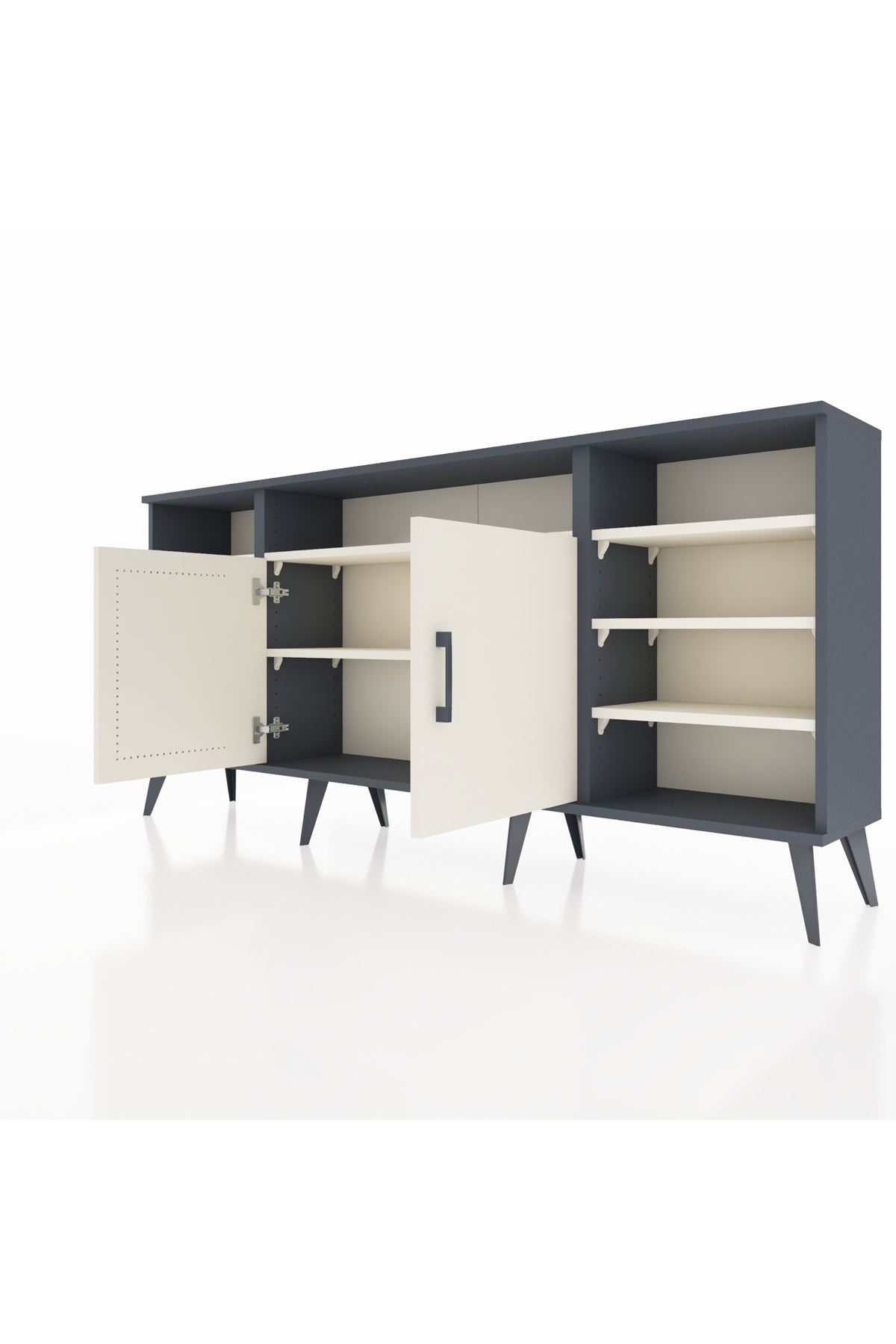 Arges Konsol 8 Raflı 2 Kapaklı 176x30x83 - S148M042V13A
