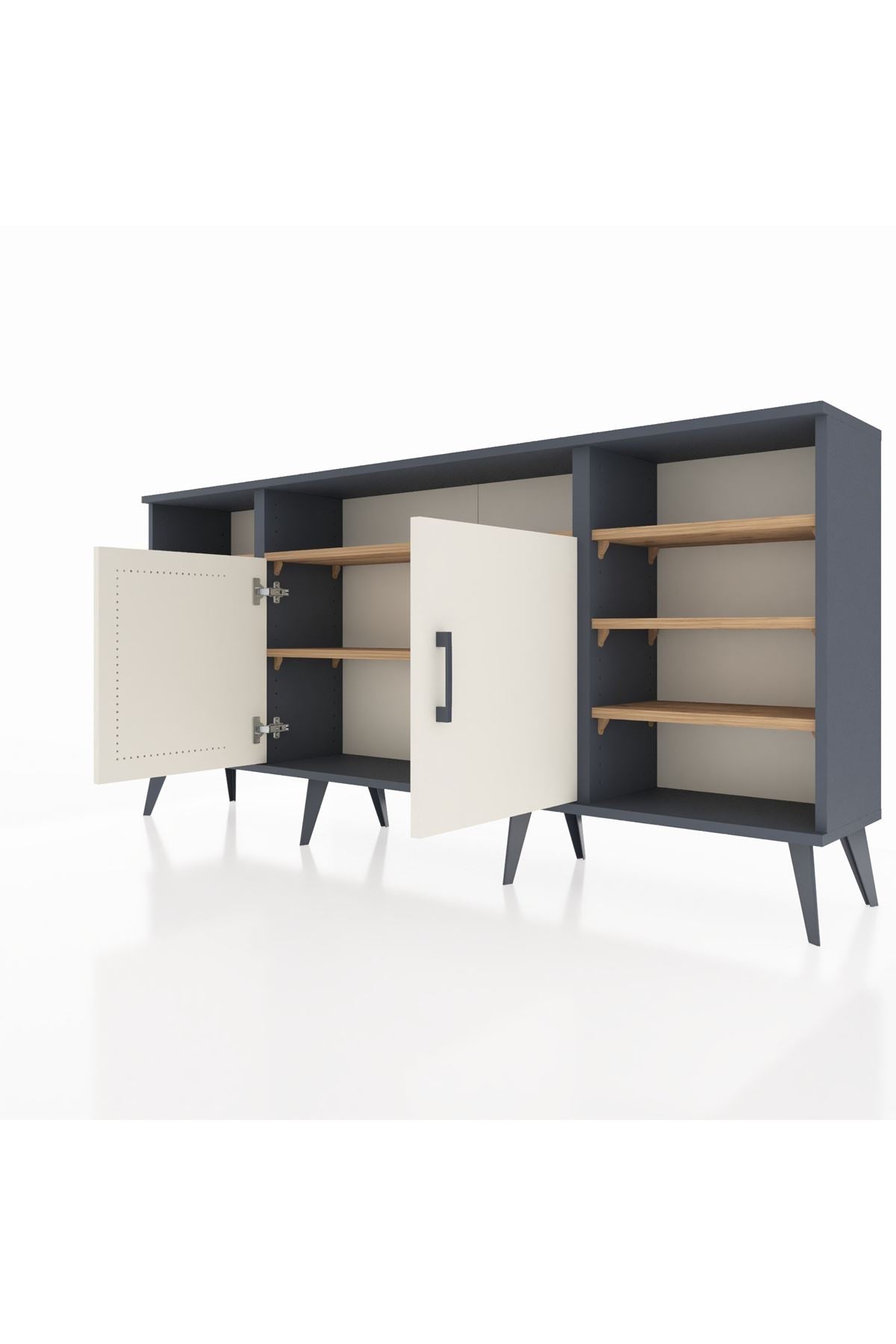 Arges Konsol 8 Raflı 2 Kapaklı 176x30x83 - S148M042V15A