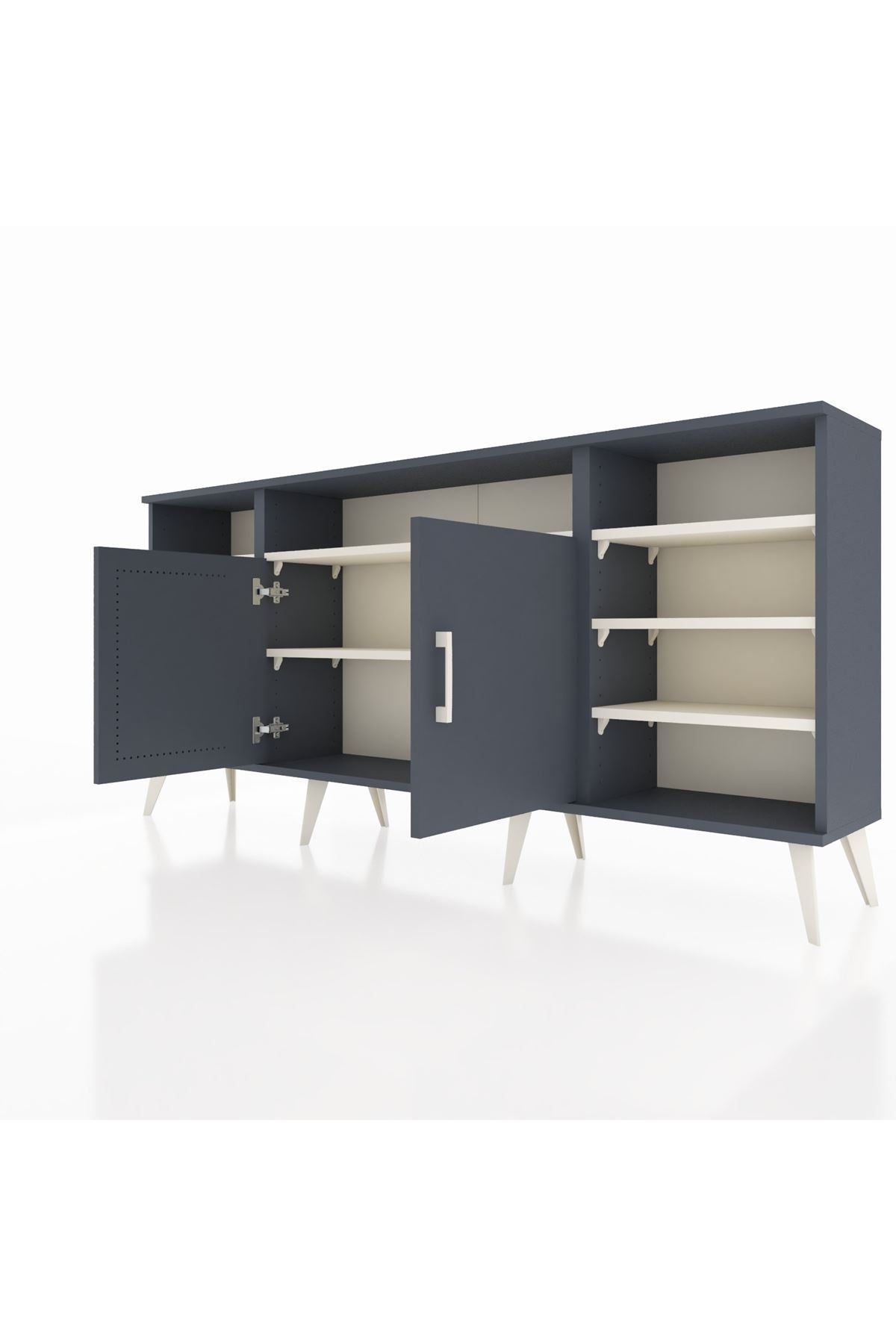 Arges Konsol 8 Raflı 2 Kapaklı 176x30x83 - S148M042V16A