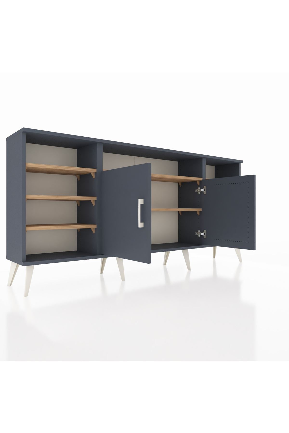 Arges Konsol 8 Raflı 2 Kapaklı 176x30x83 - S148M042V18A