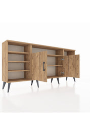 Arges Konsol 8 Raflı 2 Kapaklı 176x30x83 - S148M042V21A