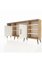 Arges Konsol 8 Raflı 2 Kapaklı 176x30x83 - S148M042V22A