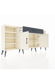 Arges Konsol 7 Raflı Tek Çekmeceli 2 Kapaklı 176x30x83 - S148M043V05A