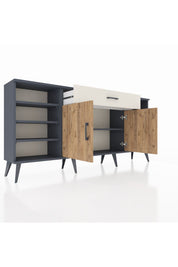 Arges Konsol 7 Raflı Tek Çekmeceli 2 Kapaklı 176x30x83 - S148M043V10A