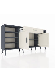 Arges Konsol 7 Raflı Tek Çekmeceli 2 Kapaklı 176x30x83 - S148M043V13A